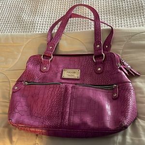 Nicole hot pink satchel